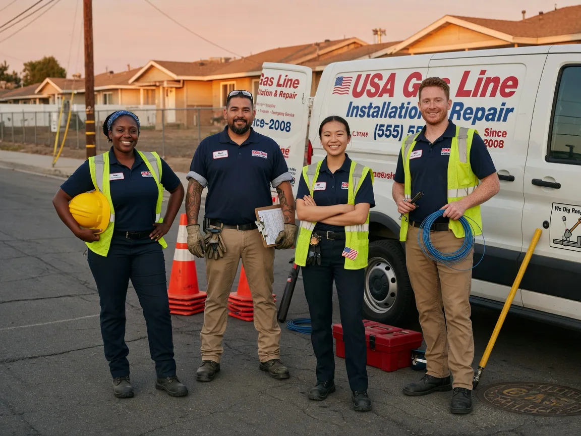 Gas Line Installation company in South Dos Palos, CA